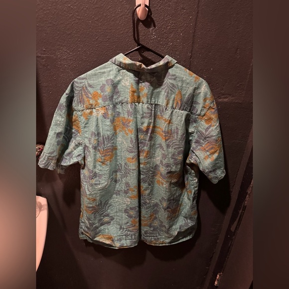 Men’s Columbia Blue Hawaiian Short Sleeve Button Up Shirt Size Large - Picture 3 of 3